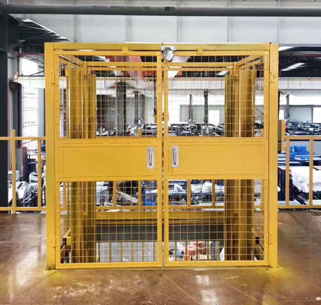 芗城智能导轨式升降机亮相